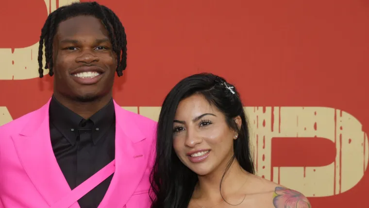 Travis Hunter’s wife Leanna Lenee shares sweet first glimpse of newborn baby